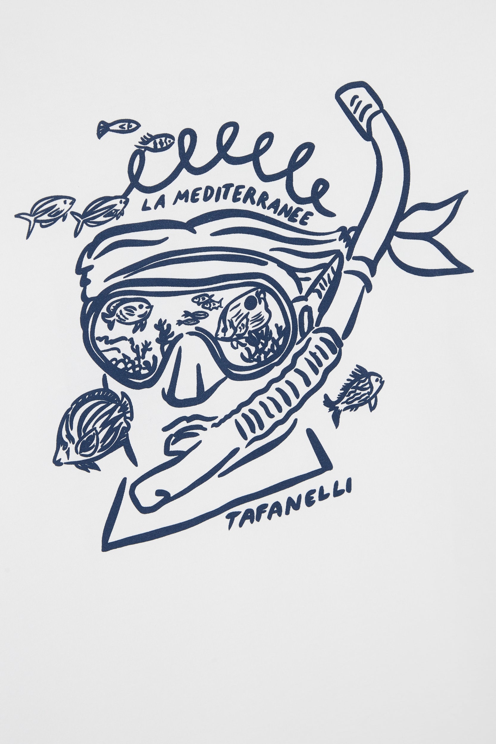 TAFANELLI T-Shirts Le Plongeur Méditerranéen t-shirt coton