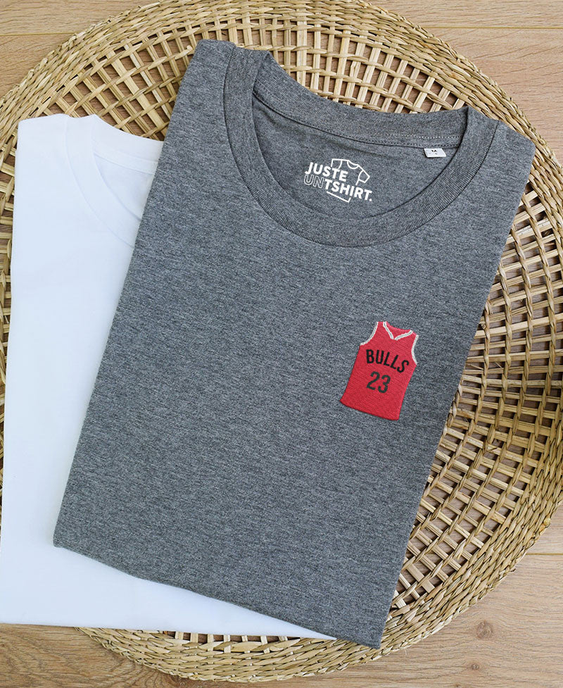 Juste Un T-shirt T-shirts Brodés Bulls t-shirt noir S basket