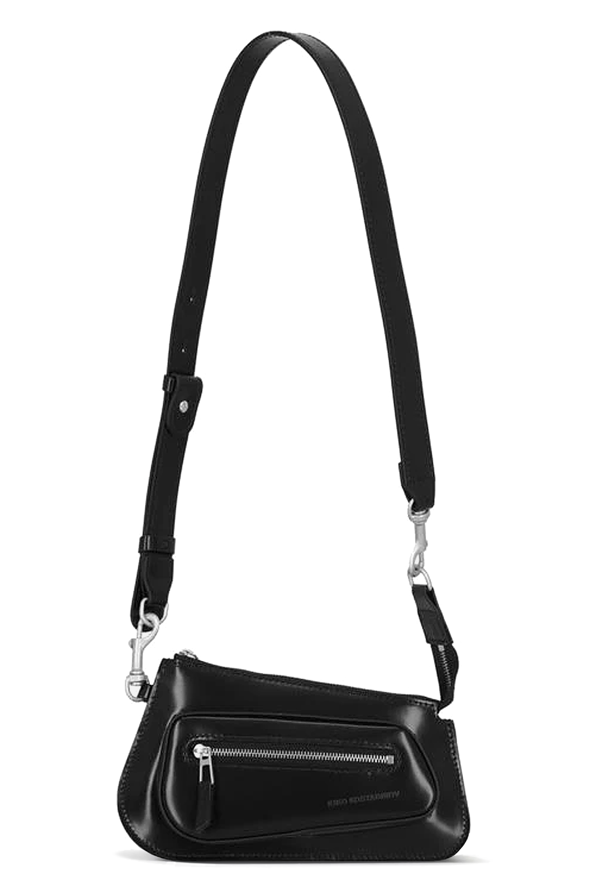 Kiko Kostadinov Bags TRIVIA Pochette sac Abyss Black bandoulière réglable cuir