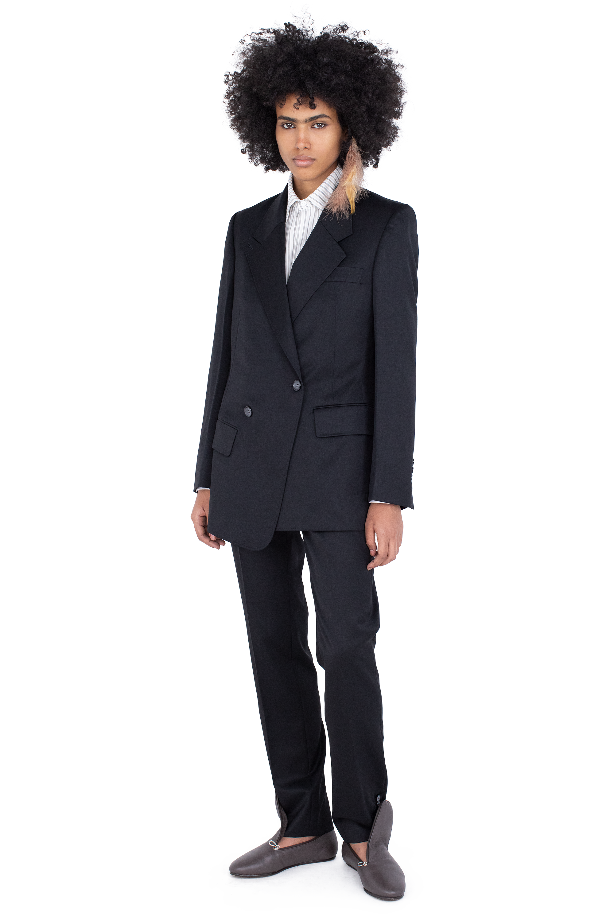 Kiko Kostadinov Outerwear EGRET Tailored Jacket veste Jet Black 34-42 laine