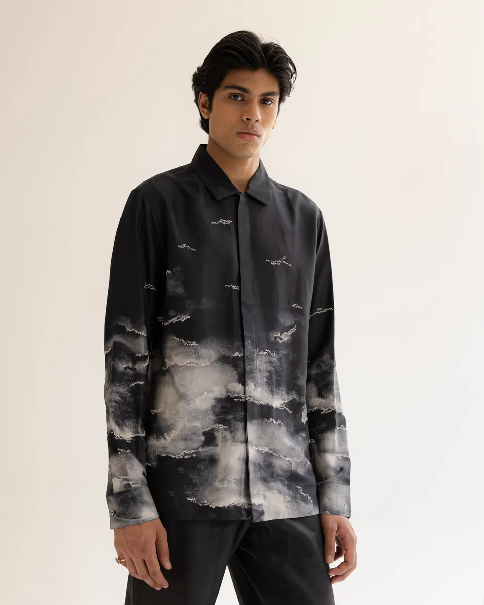 COUNTRYMADE Shirts Smoke Cloud Shirt chemise soie sur mesure