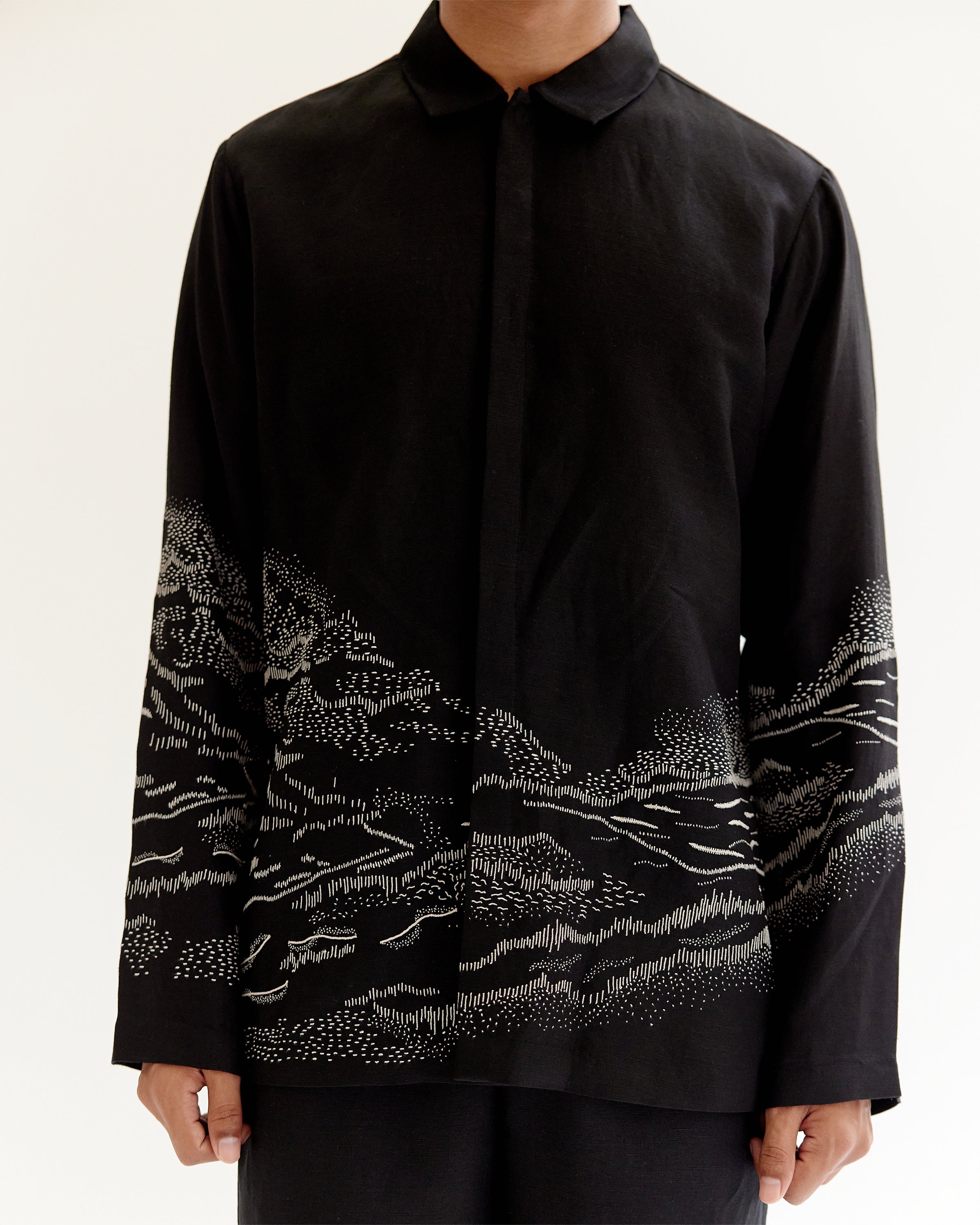 COUNTRYMADE Shirts Pathfinder Shirt chemise en lin brodée légère
