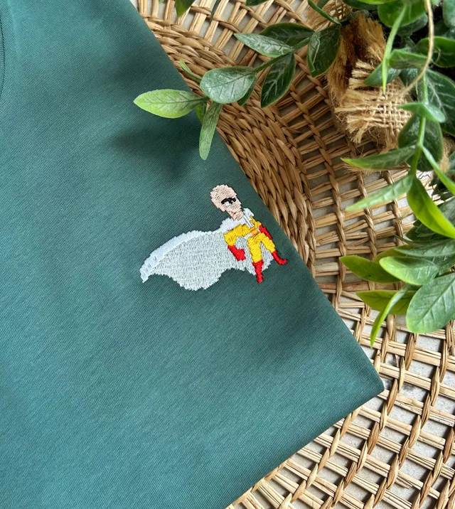 Juste Un T-shirt T-shirts Brodés One Punch Man t-shirt brodé coton bio