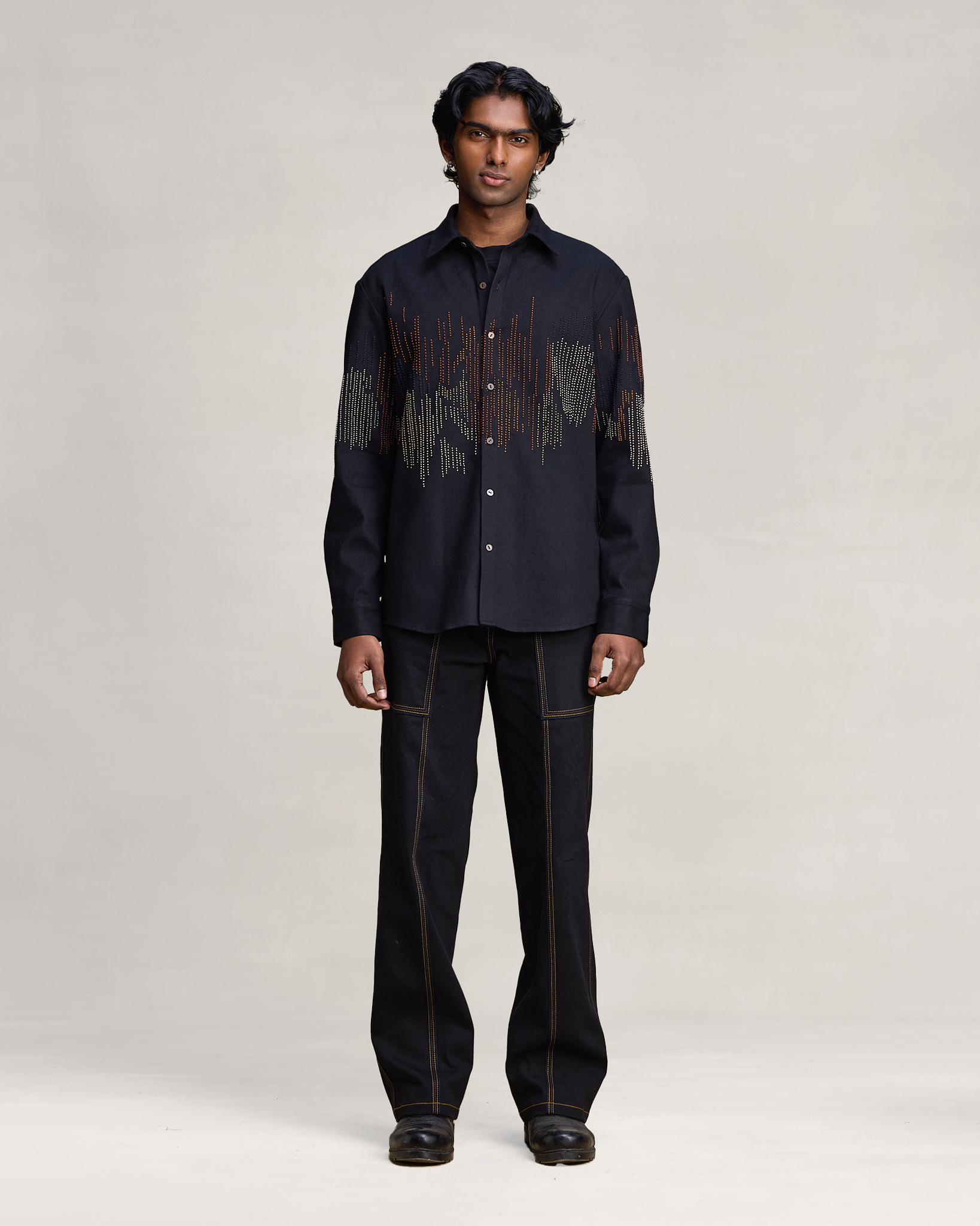 COUNTRYMADE Shirts HICKORY IN CROME SHIRT chemise en denim sur commande