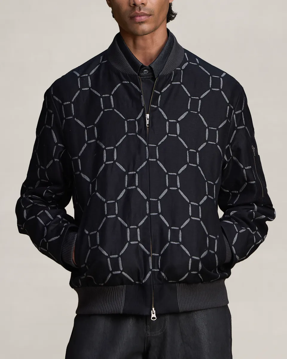 COUNTRYMADE Jackets JERRYCAN BARMER JACKET bomber en lin brodé