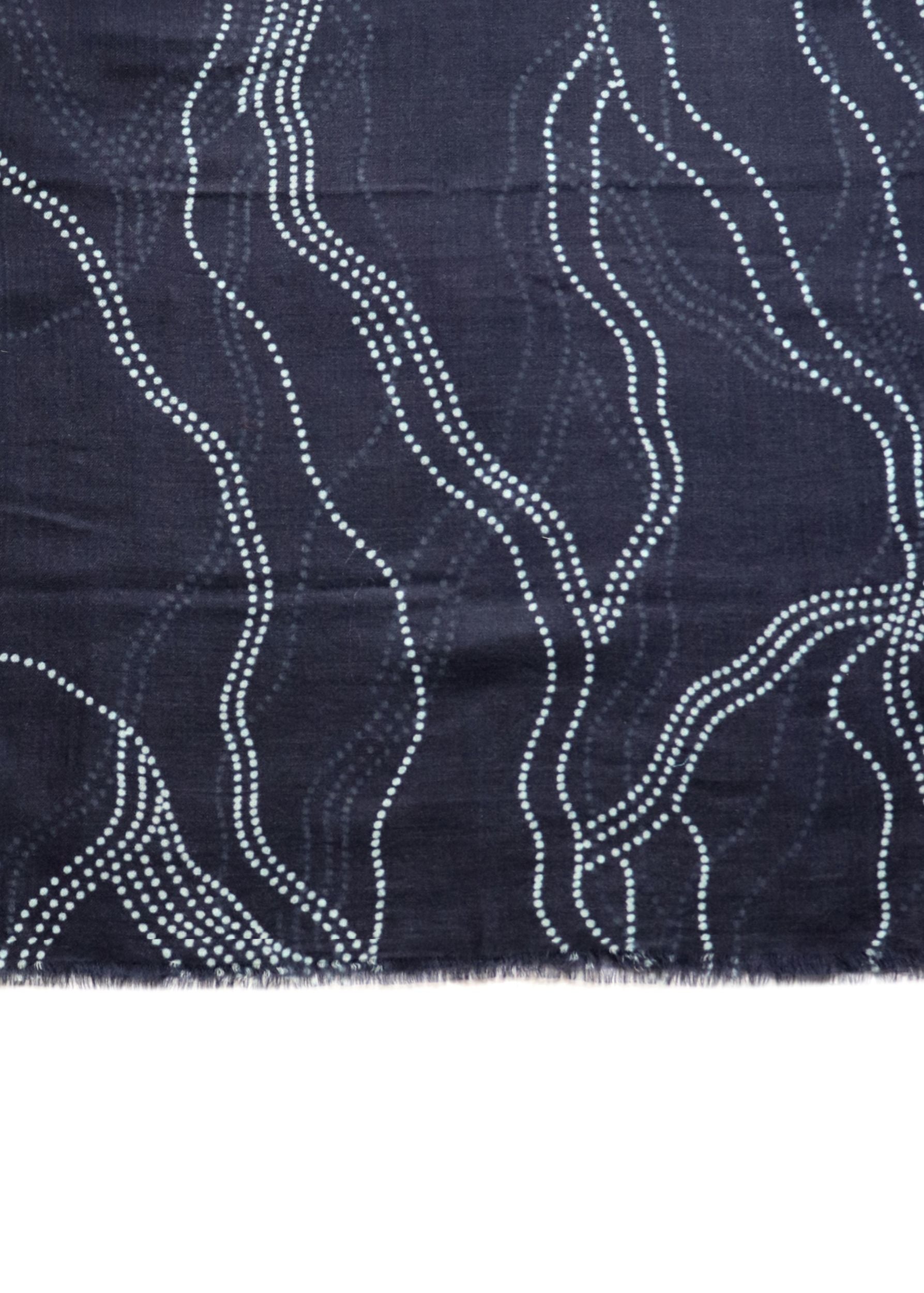 COUNTRYMADE Accessories Constellation Print Scarf écharpe marine 70 x 200 cm cachemire