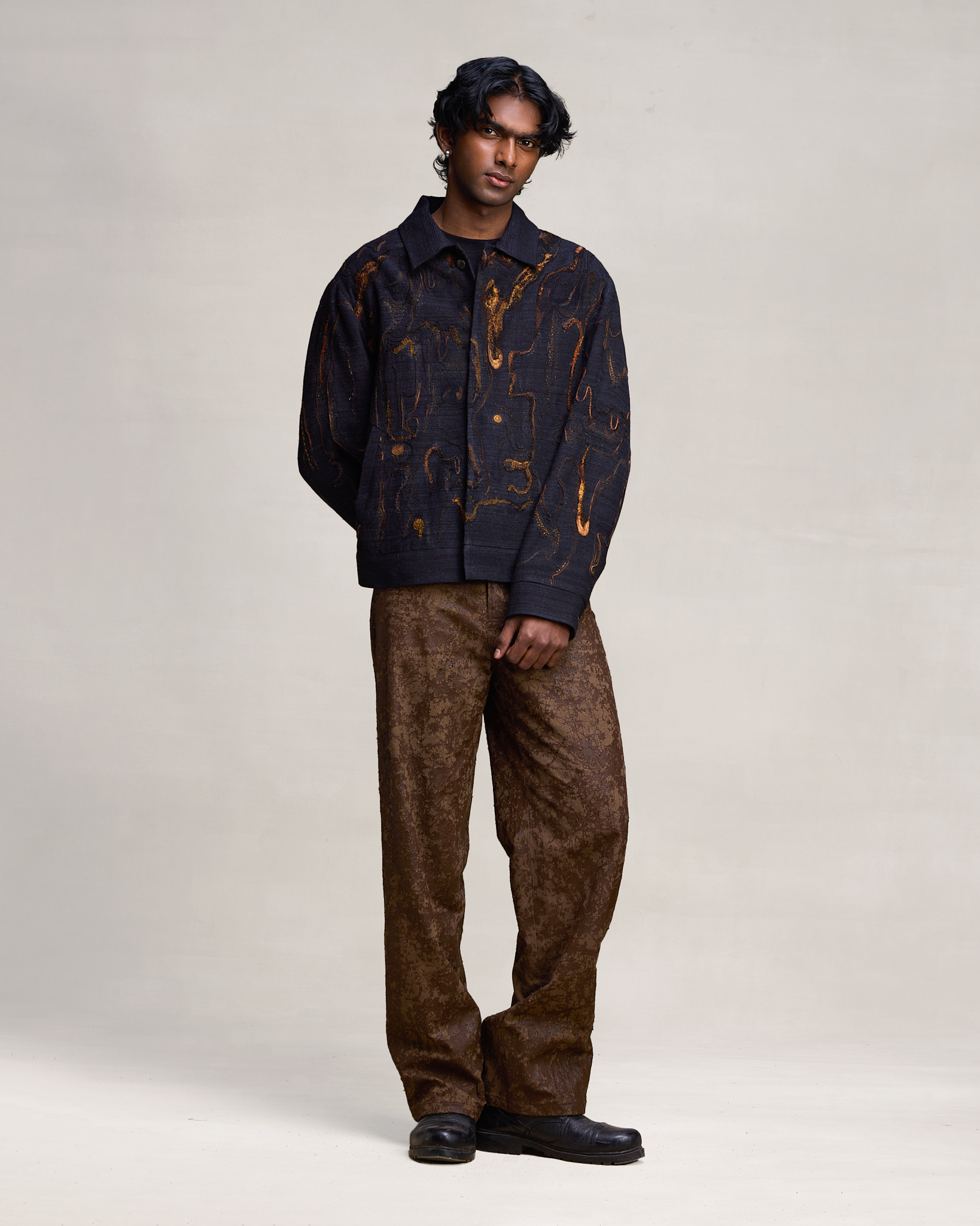 COUNTRYMADE Jackets Fading Cemofalge Jacket veste en soie Eri brodée