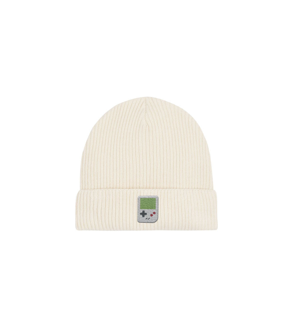 Juste Un T-shirt Bonnets Game Boy bonnet brodé gris chiné