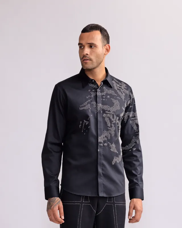 COUNTRYMADE Shirts SHADOW CAMO EMBROIDERED SHIRT chemise brodée