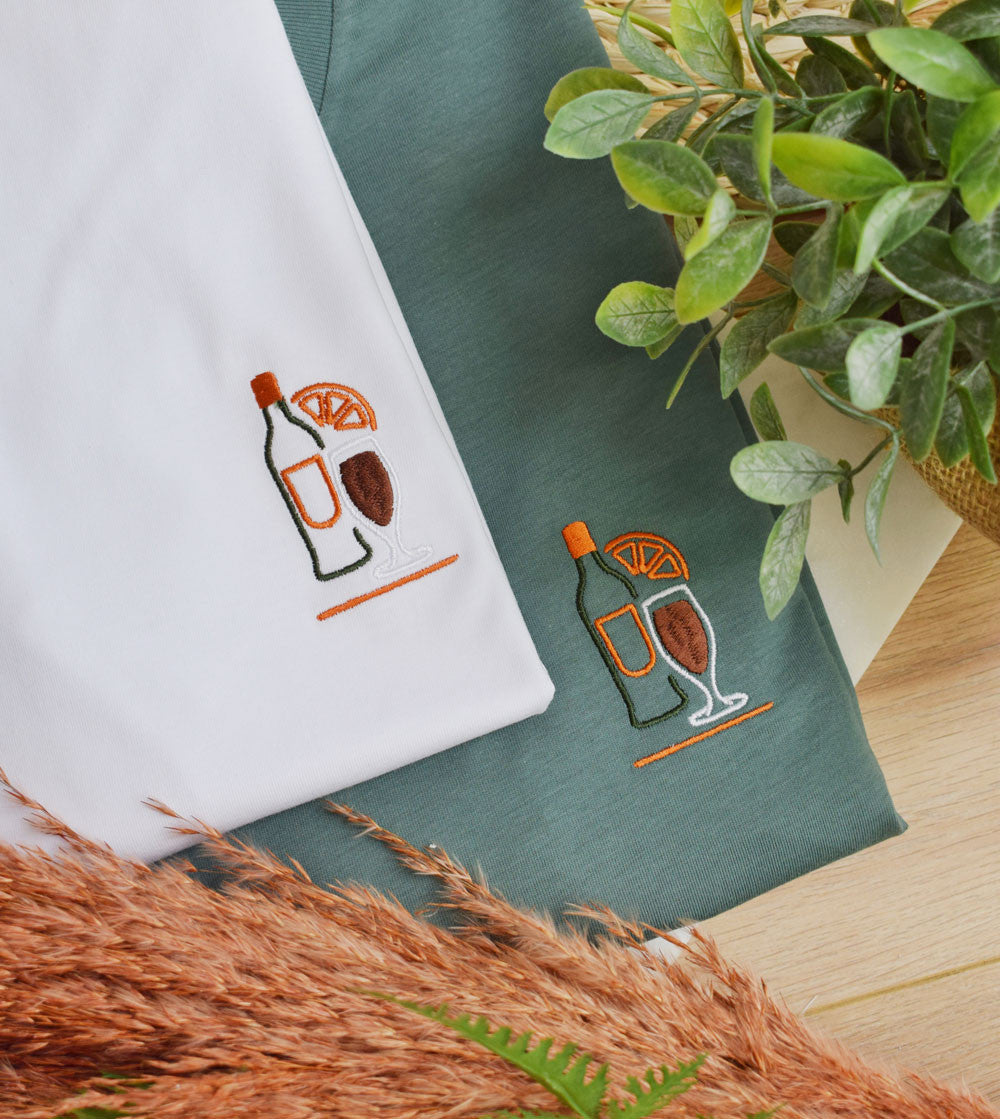 Juste Un T-shirt T-shirts Brodés Picon Bière des Vacances t-shirt coton biologique