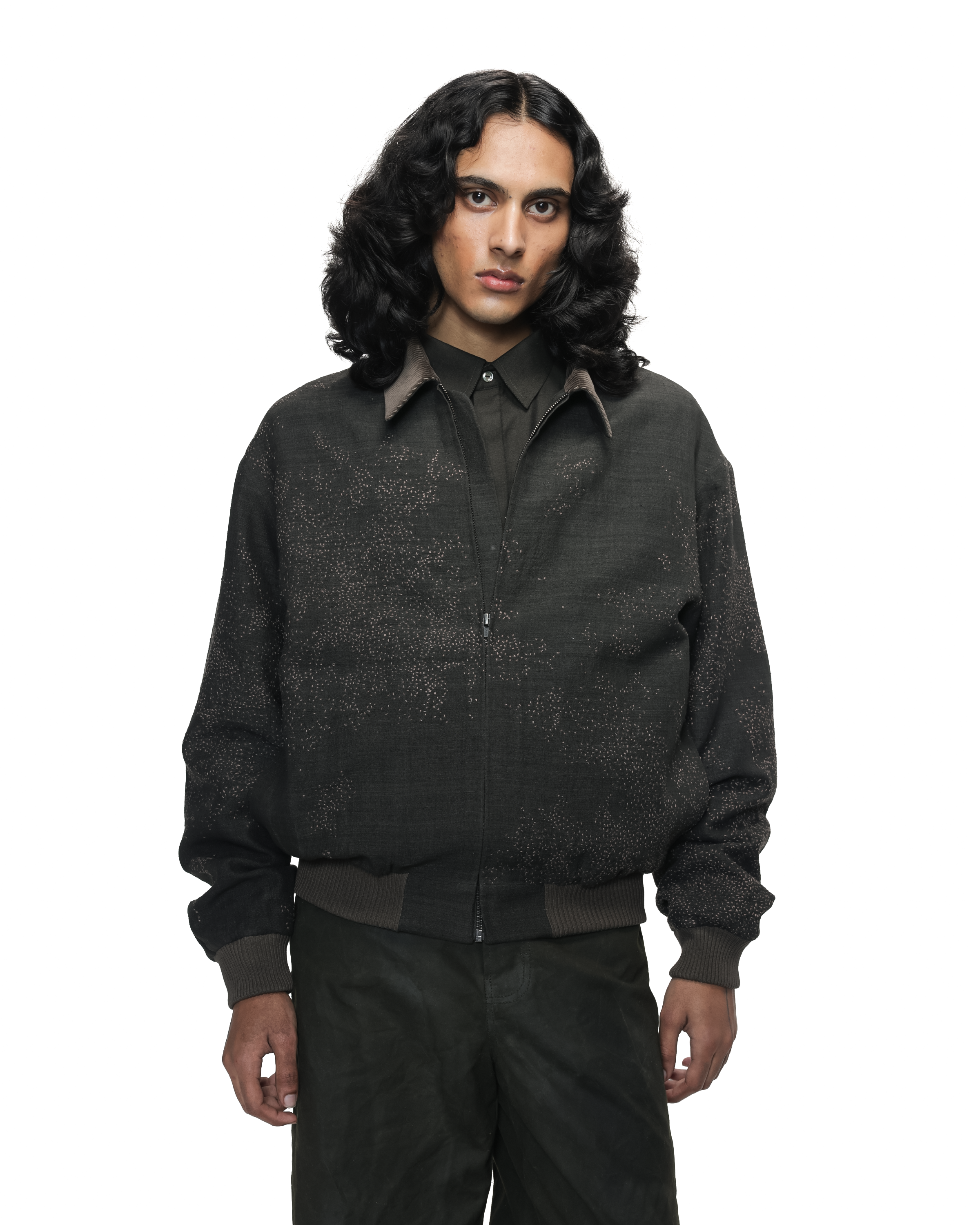 COUNTRYMADE Jackets Dust Cloud Bomber veste bomber en soie Matka brodée