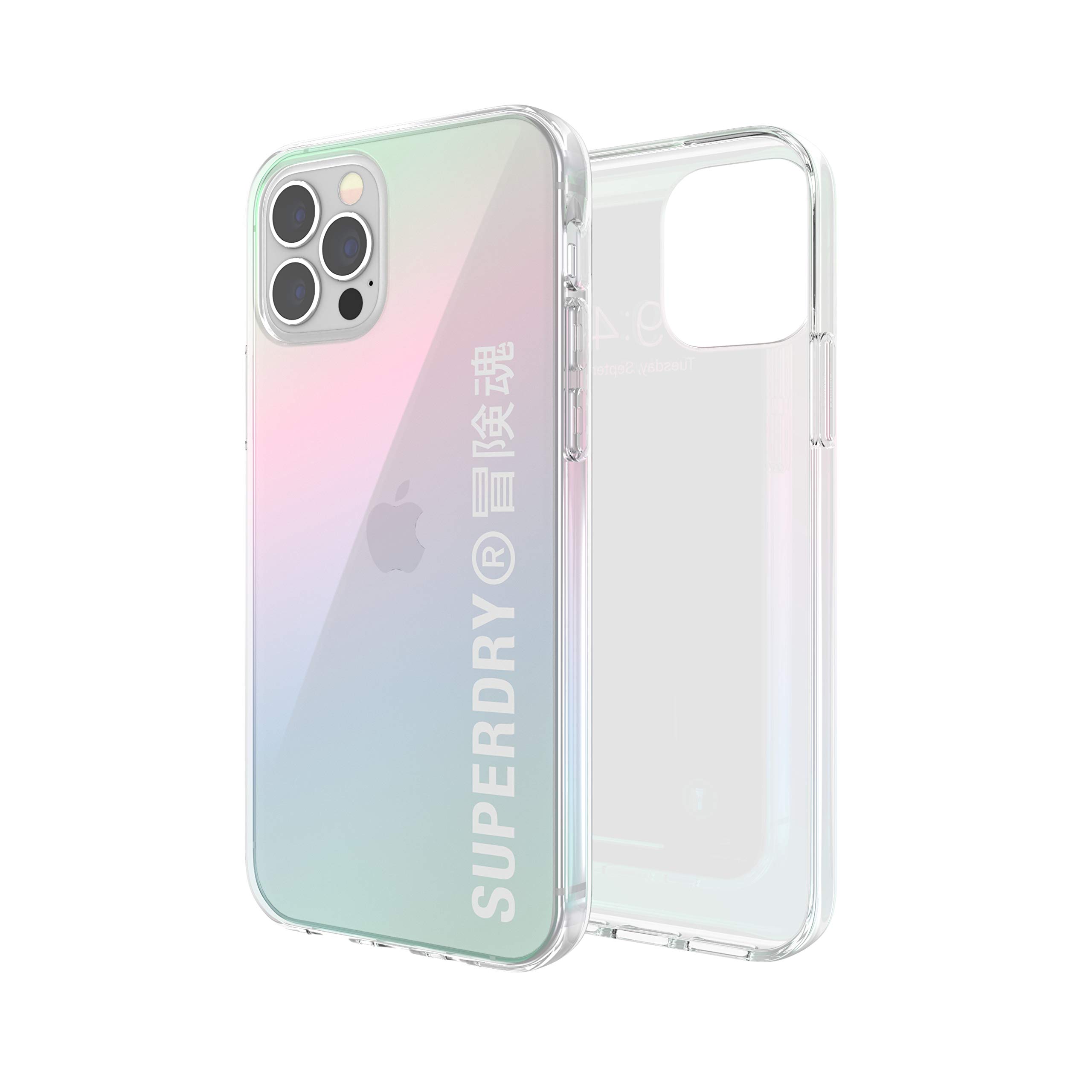 Superdry Coques de Protection coque iPhone 12/12 Pro holographique transparente