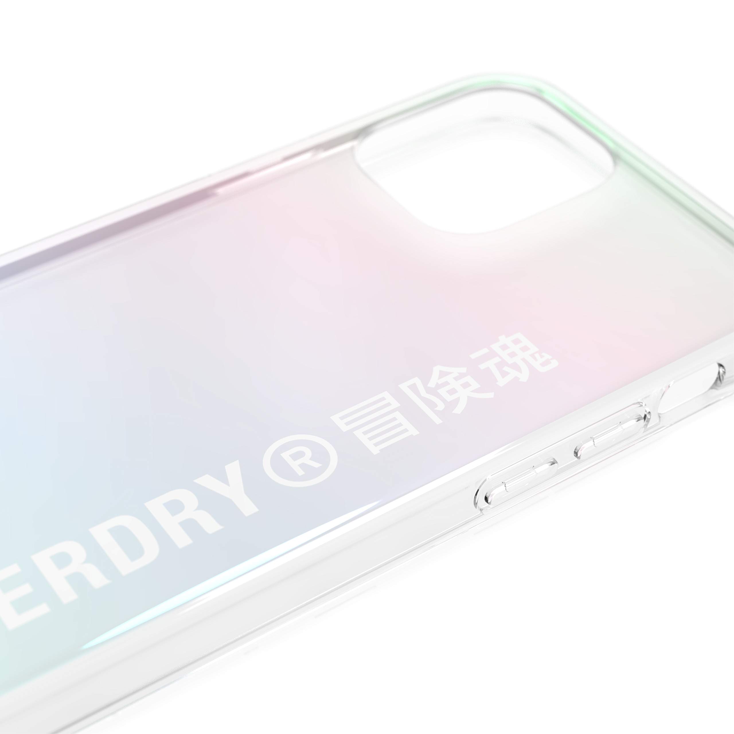 Superdry Coques de Protection coque iPhone 12/12 Pro holographique transparente